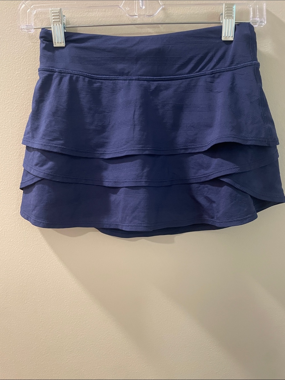Athleta Girls Navy Layered Active Skort Medium- Slightly Used